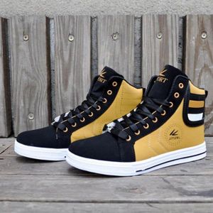 נעלולי פלא נעלי גברים Men Round Toe High Top Sneakers Casual Leisure Lace Up Skateboard Shoes