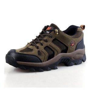 נעלולי פלא נעלי גברים Men Outdoor Breathable Athletic Shoes Lace Up Walking Shoes Mountaineering Shoes