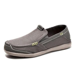 נעלולי פלא נעלי גברים Mens Leisure Sneakers Slip On Flat Loafers Soft Sole Breathable Shoes