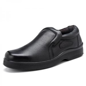 נעלולי פלא נעלי גברים Men Casual Soft Genuine Leather Slip On Oxfords Leather Business Shoes
