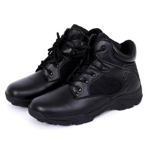 נעלולי פלא נעלי גברים Men Comfortable Wear Resistant Outsole Warm High Top Military Style Boots