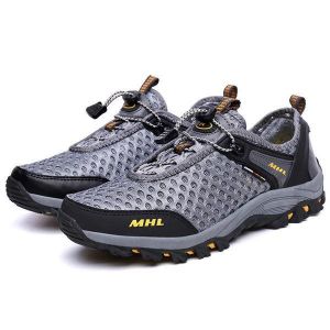 נעלולי פלא נעלי גברים Breathable Mesh Outdoor Hiking Casual Running Sports Sneakers