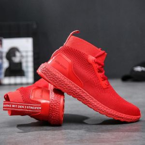 נעלולי פלא נעלי גברים Men Breathable Mesh High Top Sneakers Casual Sports Shoes