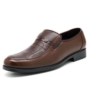 נעלולי פלא נעלי גברים Men Casual Soft Leather Business Shoes Comfortable Formal Shoes