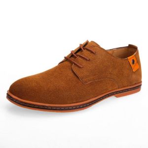 נעלולי פלא נעלי גברים Big Size Men Lace Up Business Formal Shoes