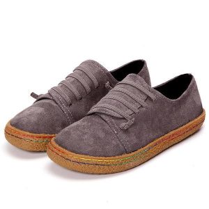 נעלולי פלא נעלי נשים US Szie 5-11 Women Slip On Comfy Suede Flat Loafers