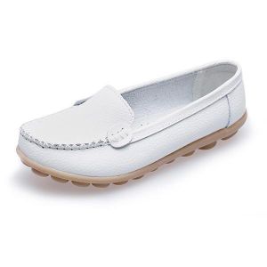 Women Casual Flats Round Toe Loafers Soft Sole Slip On Flat Loafers