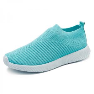 נעלולי פלא נעלי נשים Large Size Women Mesh Outdoor Slip On Sneakers