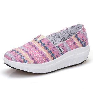 נעלולי פלא נעלי נשים Women Canvas Breathable Sport Outdoor Flat Casual Shoes
