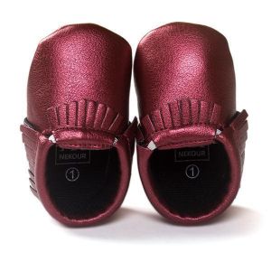 נעלולי פלא נעלי תינוקות 0-12 Months Baby Infant Toddler Tassel Leather Crib Shoes Moccasin Loafers Soft Leopard