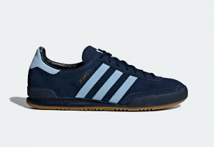 adidas Originals Jeans Mens Trainers in Navy and Blue Suede Leather Shoes
