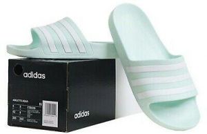 Adidas Men Adilette Aqua Slipper Mint Shoes Slide Flip-Flops  Sandales F35535