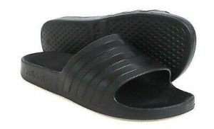 Adidas Men Adilette Aqua Slipper Black Shoes Slide Flip-Flops  Sandals F35550
