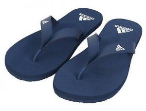 נעלולי פלא נעלי בית Adidas Men EEZAY Flip-Flops Slipper Blue Slide Slippers Sandales Shoes F35028