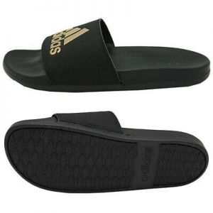 נעלולי פלא נעלי בית Adidas Adilette Comfort Slides Sandals Slipper Flip-Flops Black Gold B41742