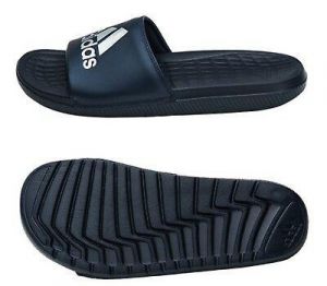 Adidas Men Voloomix Slipper Training Shoes Navy Beach Slide Sandales CP9448