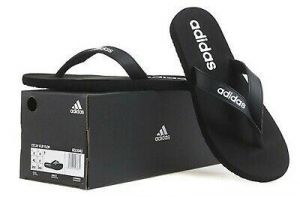 Adidas Men EEZAY Flip-Flops Slipper Black Slide Slippers Sandals Shoes EG2042