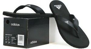 נעלולי פלא נעלי בית Adidas Men EEZAY Flip-Flops Slipper Black Slide Slippers Sandales Shoes F35029