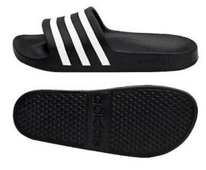 נעלולי פלא נעלי בית Adidas Men ADILETTE AQUA Slide Slipper Training Black GYM Shoes Sandales F35543