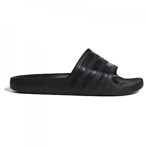 Adidas Originals Adilette Aqua Black Slide Chanclas Zapatos de baño negro F35550
