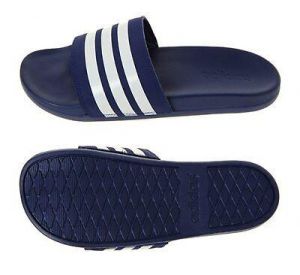 נעלולי פלא נעלי בית Adidas Men Adilette CF 3-Stripes Slipper Navy Shoes Beach Slide Sandales B42114
