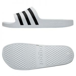 נעלולי פלא נעלי בית Adidas Adilette Aqua Slides Sandals Slipper White F35539