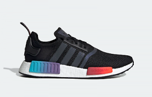 adidas Originals NMD_R1 Black / White Knit Shoes Trainers
