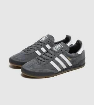 adidas Originals Jeans Mens Trainers Grey / White Suede Leather Shoes All Sizes