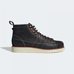 adidas Originals Mens Superstar Leather iconic boots black