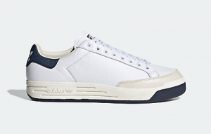 adidas Originals Rod Laver Leather Trainers in White and Navy