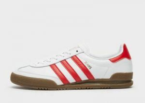 adidas Originals Jeans Mens Trainers in White and Red Leather Shoes