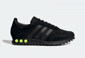 Adidas Originals LA Los Angeles Trainers in Black and Yellow Retro Style Shoes