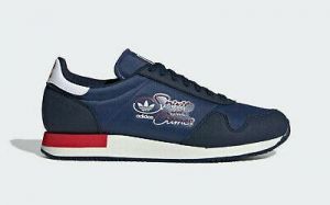 Adidas Originals Spirit of the Games Shoes in Navy and White Trainers