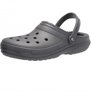 נעלולי פלא נעלי קרוקס Crocs - Unisex Classic Lined Clog - Grey / Smoke