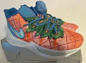 NIKE KYRIE 5 SPONGEBOB PINEAPPLE MENS 9.5 BASKETBALL SHOES SNEAKERS CJ6950-800