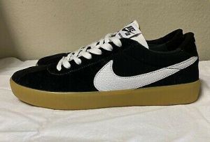 Nike SB Bruin React Black White Gum Mens Sz 9 Skateboarding Shoes CJ1661-002 NEW