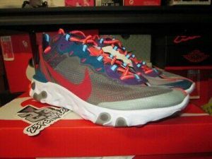 נעלולי פלא נעלי NIKE SALE NIKE REACT ELEMENT 87 CJ6897 061 BLACK RED ORBIT WHITE BLUE WHITE SZ 11