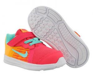 נעלולי פלא נעלי NIKE Nike Downshifter 8 Fade Baby Girls Shoes Size 6, Color: Solar Red/Aurora Green