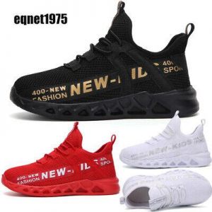 Kids Running Tennis Shoes Mesh Lightweight Casual Walking Sneakers Breathable