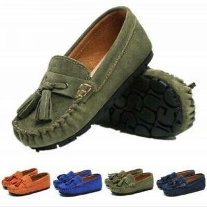 נעלולי פלא נעלי ילדים Kids Footwear Non-slip Suede Tassels Baby Shoes Leather Casual Loafer Unisex