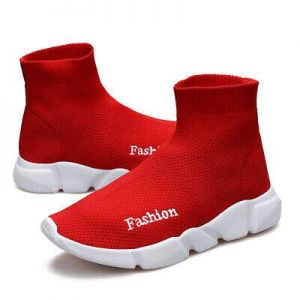 נעלולי פלא נעלי ילדים Kids Shoes Trail Running Sneaker Outdoor Slip-on Soft Knit Sock Shoes for Boys