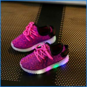 LED RGB Light Up Boys Girls Luminous Sneakers Kids Children Casual Shoes