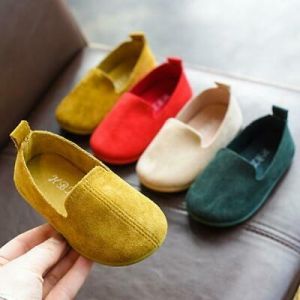 New Children Outdoor Flat Walking Slip On Loafers Shoes Pumps Gommino Leisure
