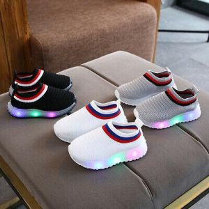 Toddler Kids Baby Girl Boy Soft LED Light Luminous Sport Shoes Children Sneakers
