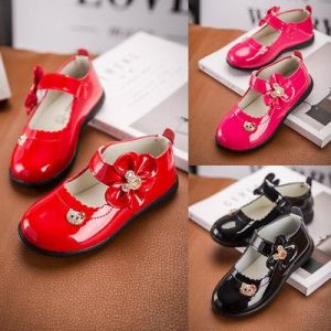 נעלולי פלא נעלי תינוקות Princess Children Girls Dress Shoes Kids Baby Girls Wedding Shoes Toddler Party