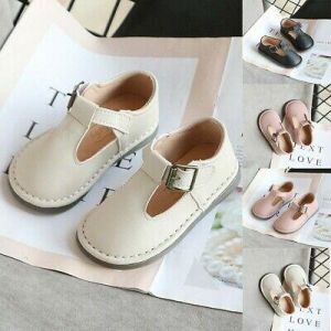 נעלולי פלא נעלי תינוקות Toddler Infant Kids Baby Girl Boy Soft Leather Flat Buckle British Shoes Sandals