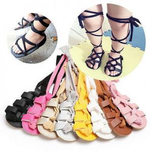 נעלולי פלא נעלי תינוקות Baby Girl Gladiators Sandals Roman Sandles Toddler Kids Summer Boots Crib Shoes