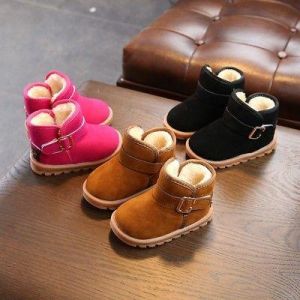 Kids Baby Girl Winter Boots Shoes Toddler Infant Cotton Soft Sole Snow Booties