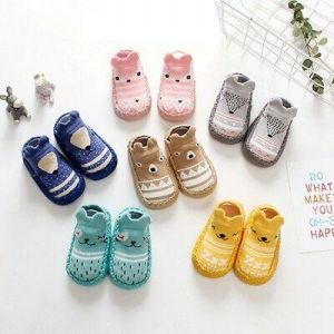 Newborn Baby Kids Cute Cartoon Anti Slip Shoes Toddler Slipper Floor Socks Boots