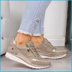 NEW Women&#039;s Wedges Sneakers Vulcanize Shoes Sequins Shake Shoes Fashion Girls